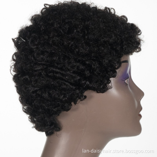 Wholesale different curly Virgin Brazilian human hair headband wig